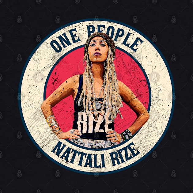 Retro Style Fan Art Design  Reggae Music Nattali Rize // One People by rido public